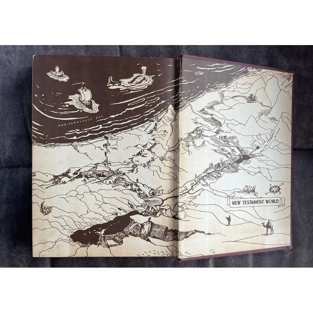 Antique Egermeiers Bible Story Book Illustrated,‎ Published by The Warner 1947
